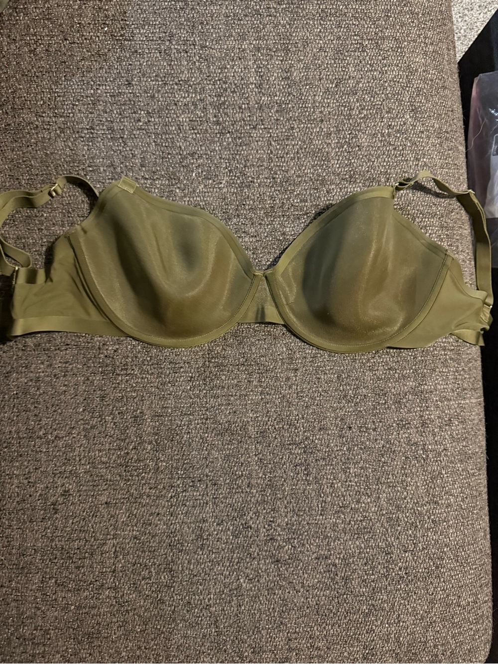Cuup Olive Green Underwire spacer Bra